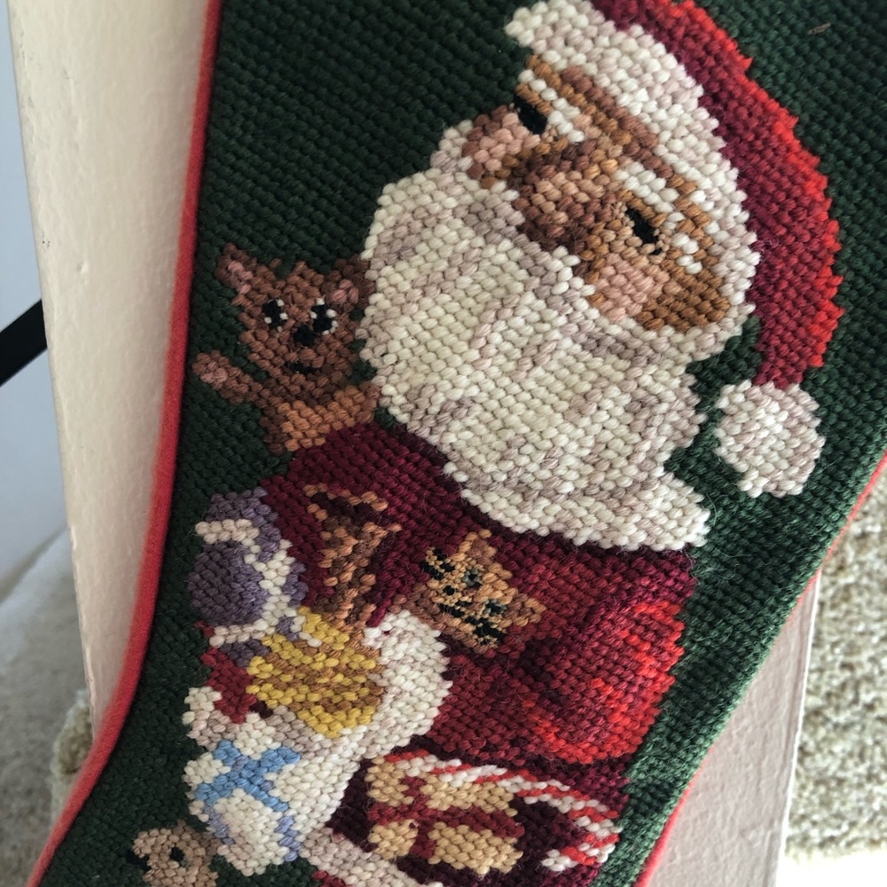 Stitched Antique Christmas Stockings - Picture 6 of 8
